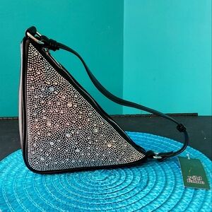 NWT Wild Fable Triangle Black Rhinestone Crossbody Handbag